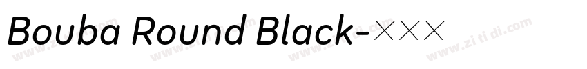 Bouba Round Black字体转换